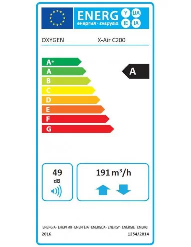 Rekuperatorius X-AIR C200, OXYGEN